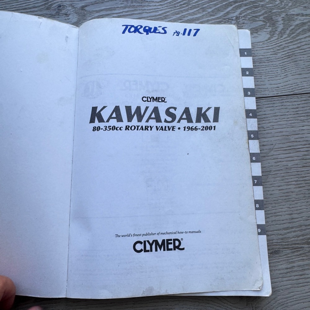 Clymer Kawasaki 80-350cc Rotary Valve 1966-2001 Repair Manual M350-9 - Picture 4 of 4
